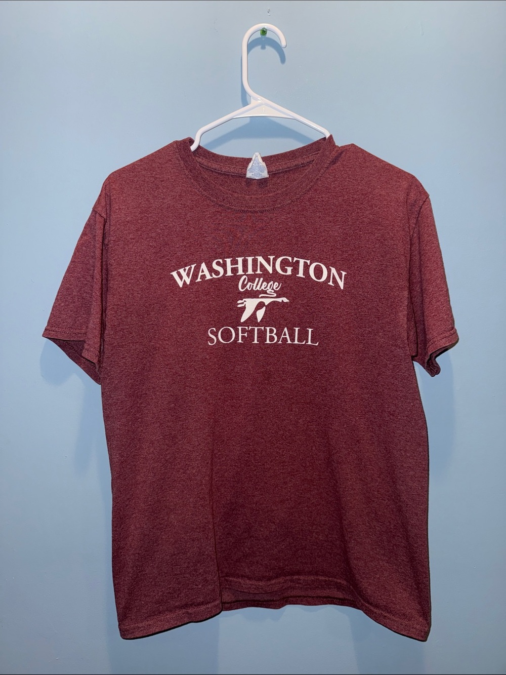 Washington College Softball Short-Sleeve Tee - Maroon